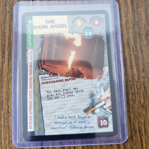 1997 The X-Files Collectible Card Game The Dark Angel Promo Card - Picture 2 of 4